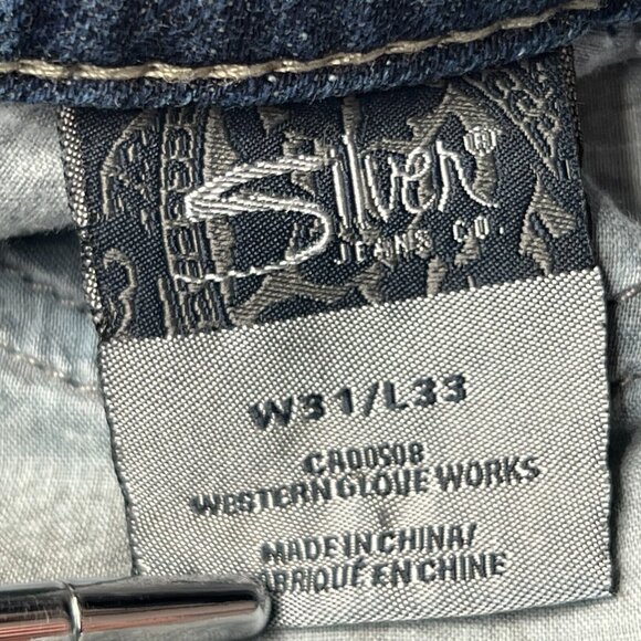Silver Natsuki Jeans Womens 31X33 Bootcut Loose Stretch Denim - Picture 5 of 10